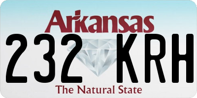 AR license plate 232KRH