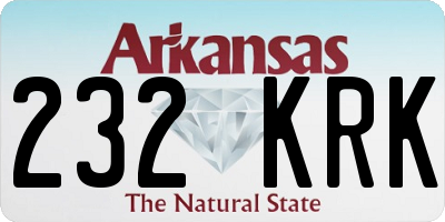 AR license plate 232KRK