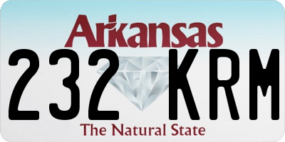 AR license plate 232KRM