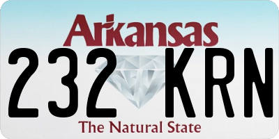 AR license plate 232KRN