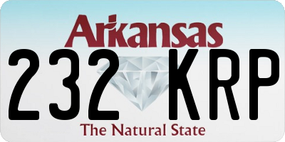 AR license plate 232KRP
