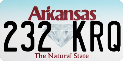 AR license plate 232KRQ
