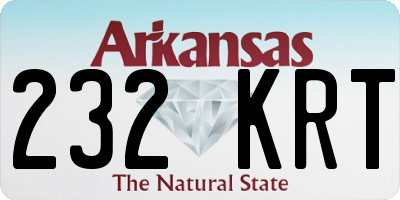 AR license plate 232KRT