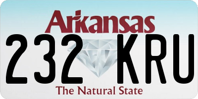 AR license plate 232KRU