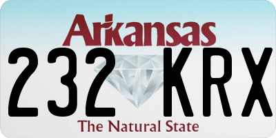 AR license plate 232KRX