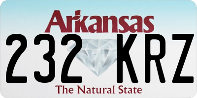 AR license plate 232KRZ