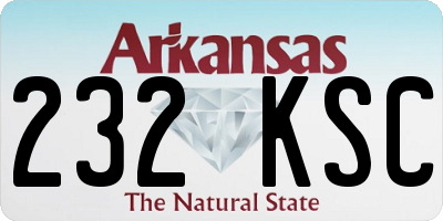 AR license plate 232KSC