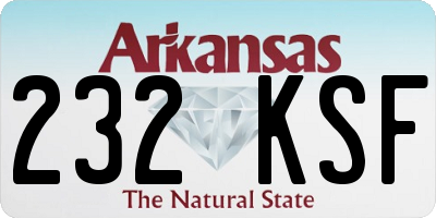 AR license plate 232KSF