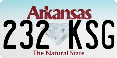 AR license plate 232KSG
