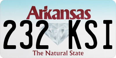 AR license plate 232KSI