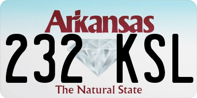 AR license plate 232KSL
