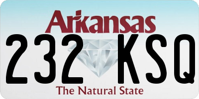 AR license plate 232KSQ