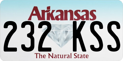 AR license plate 232KSS