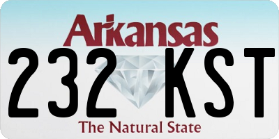 AR license plate 232KST