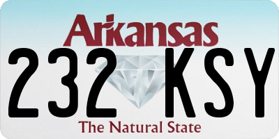 AR license plate 232KSY