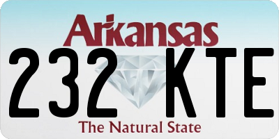 AR license plate 232KTE