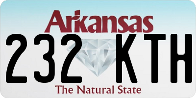 AR license plate 232KTH