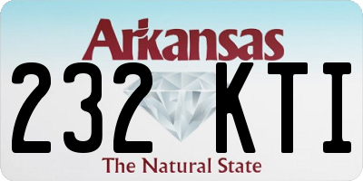 AR license plate 232KTI