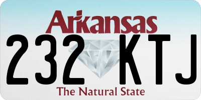 AR license plate 232KTJ