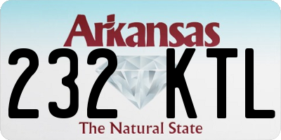 AR license plate 232KTL