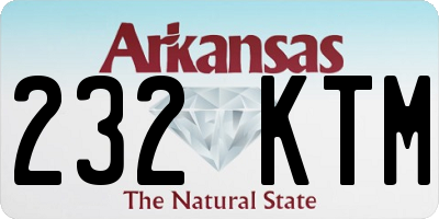 AR license plate 232KTM