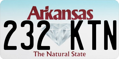 AR license plate 232KTN