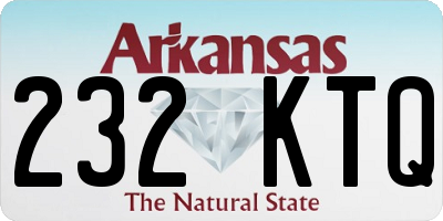 AR license plate 232KTQ