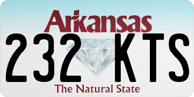 AR license plate 232KTS