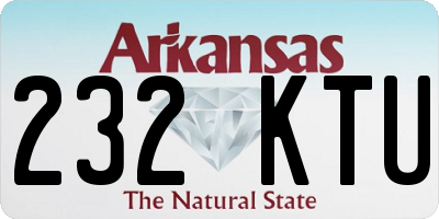 AR license plate 232KTU