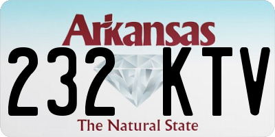 AR license plate 232KTV