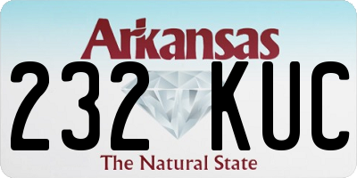 AR license plate 232KUC