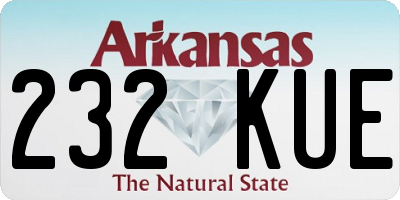 AR license plate 232KUE