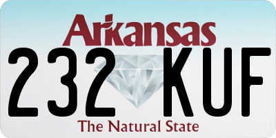 AR license plate 232KUF