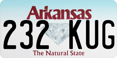 AR license plate 232KUG