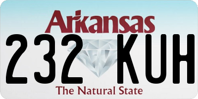 AR license plate 232KUH