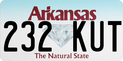 AR license plate 232KUT