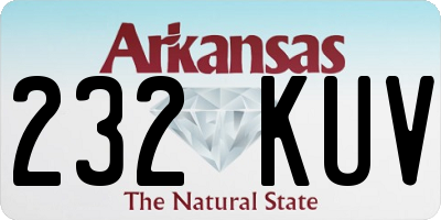AR license plate 232KUV