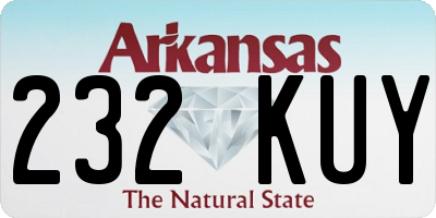 AR license plate 232KUY