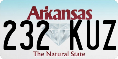 AR license plate 232KUZ