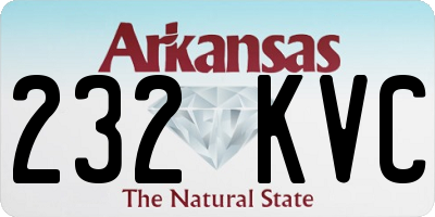 AR license plate 232KVC