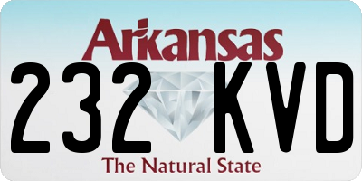 AR license plate 232KVD