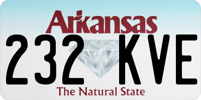 AR license plate 232KVE