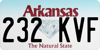 AR license plate 232KVF