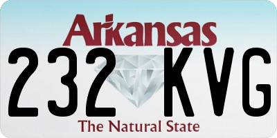 AR license plate 232KVG