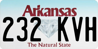 AR license plate 232KVH