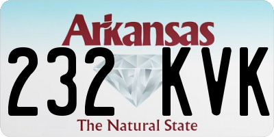 AR license plate 232KVK