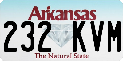 AR license plate 232KVM