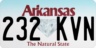 AR license plate 232KVN
