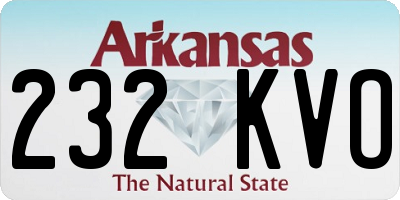 AR license plate 232KVO