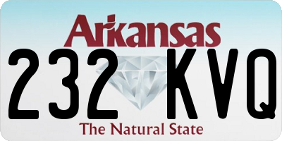 AR license plate 232KVQ